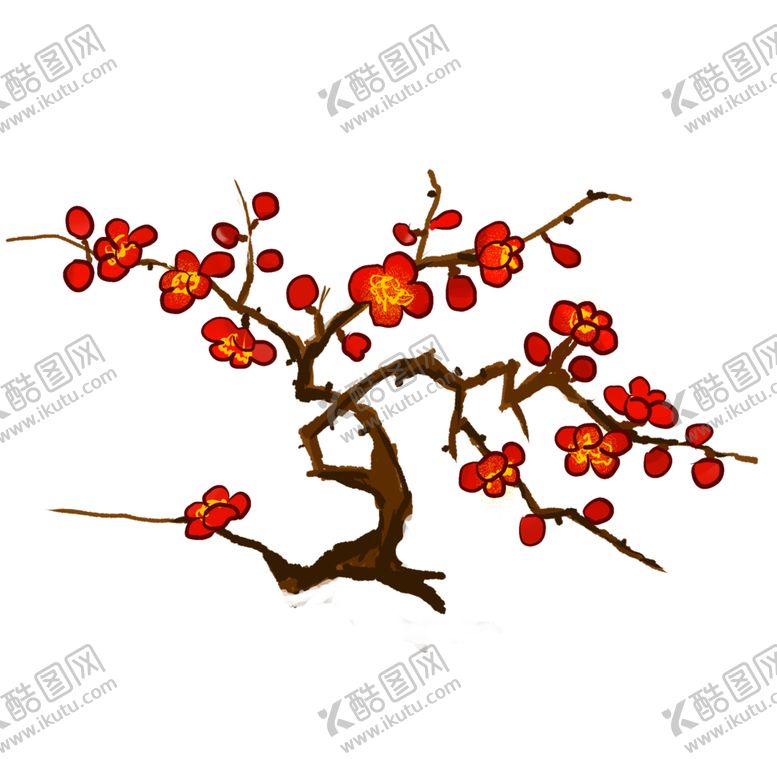 编号：38221005110814145451【酷图网】源文件下载-中国风水墨梅