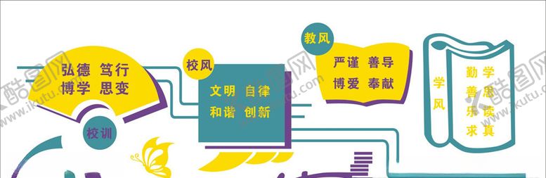 编号：55384907061345339923【酷图网】源文件下载-学校文化墙