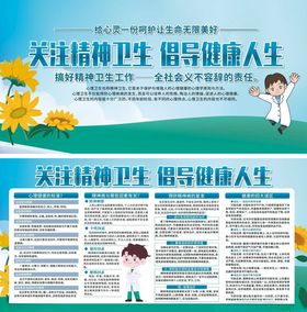精神卫生宣传海报展示