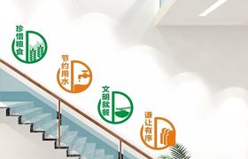楼梯文化墙