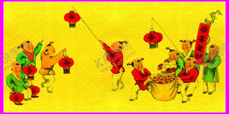 编号：86327002200309257437【酷图网】源文件下载-儿童年画