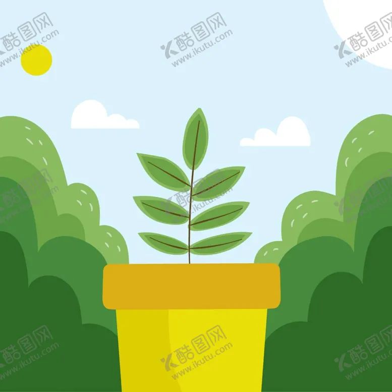 编号：37216910041039428416【酷图网】源文件下载-方形植树节海报