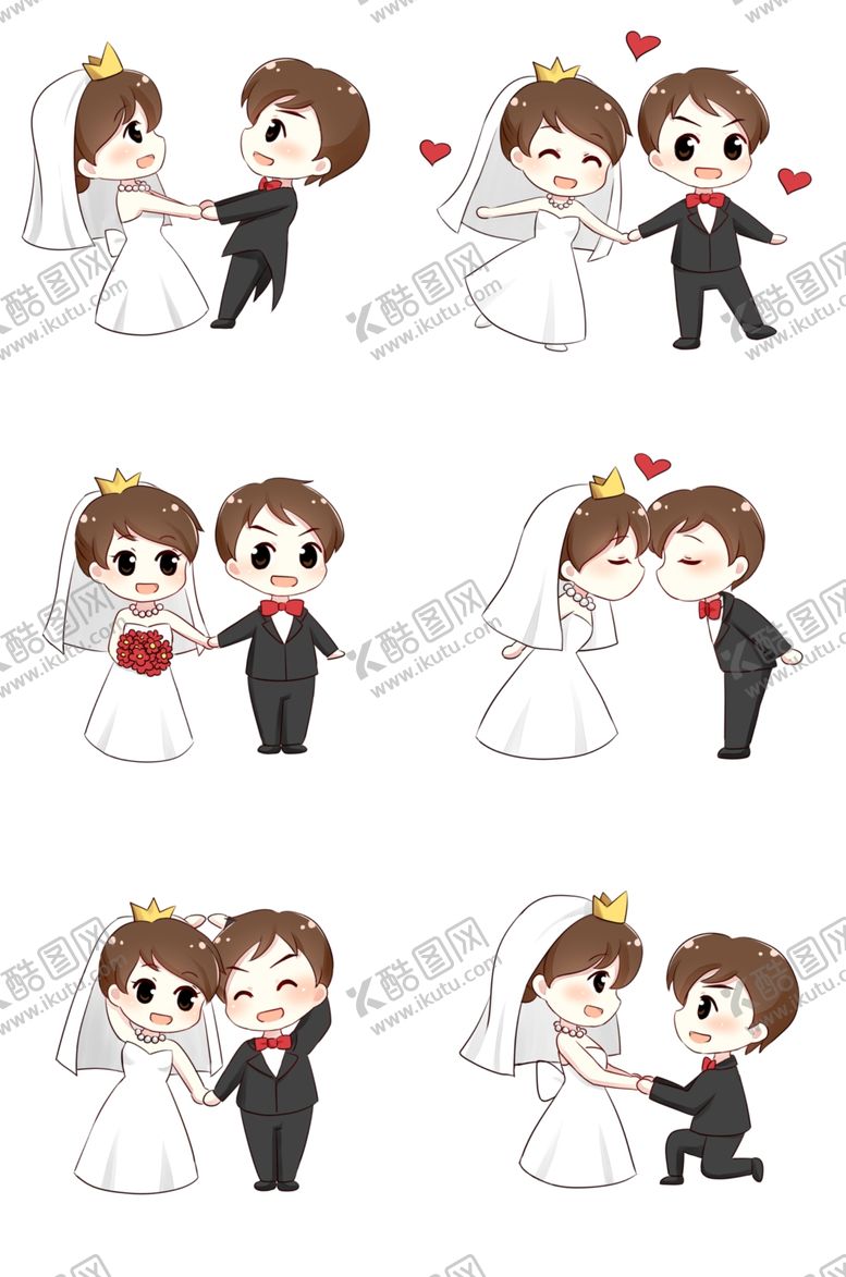 编号：54661509290435217313【酷图网】源文件下载-婚礼小人