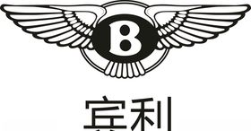 宾利车标矢量图
