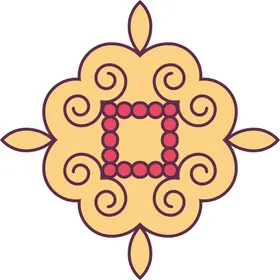 复古花纹图案淡雅包装底民族