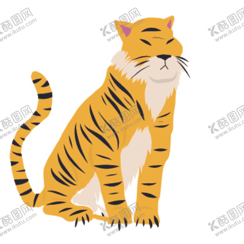 编号：76084210031021025122【酷图网】源文件下载-创意老虎插画图案