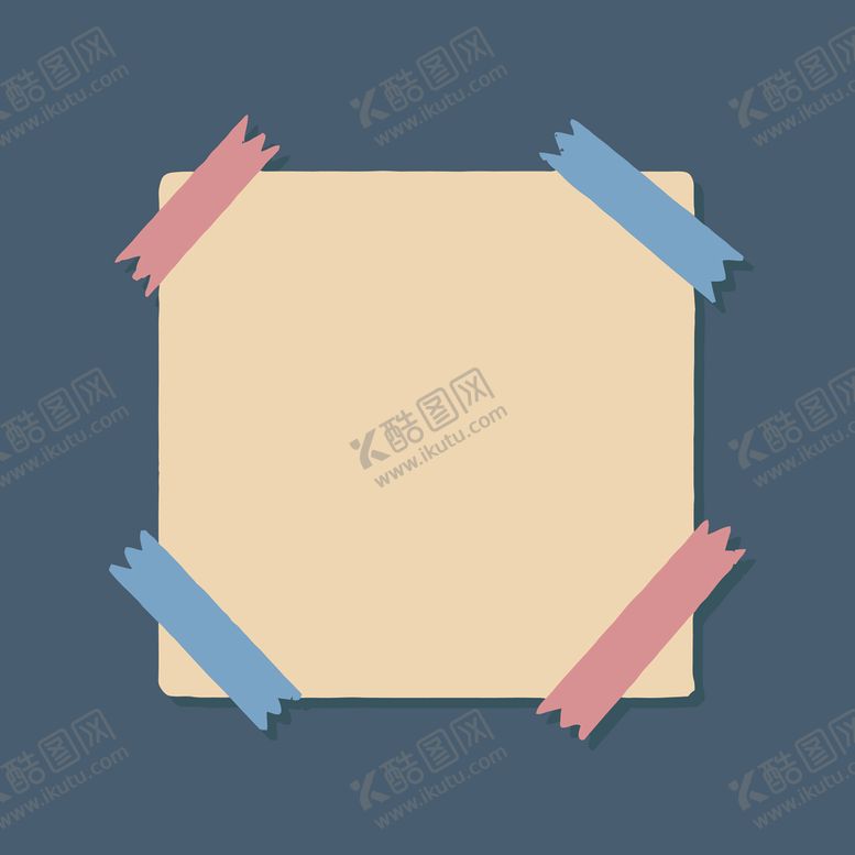 编号：77025302040729229463【酷图网】源文件下载-卡通便签纸矢量简笔画