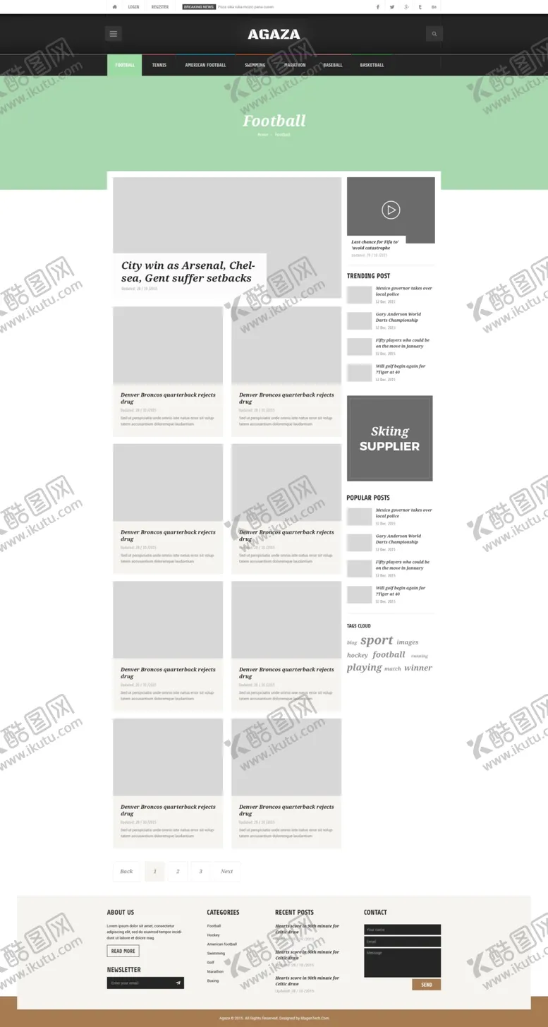 编号：77821603140030112492【酷图网】源文件下载-媒体资讯网页模板