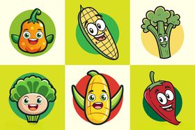 卡通蔬菜表情包