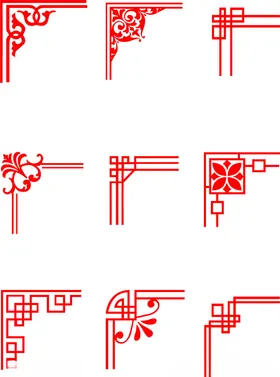 边框CDR底纹花纹