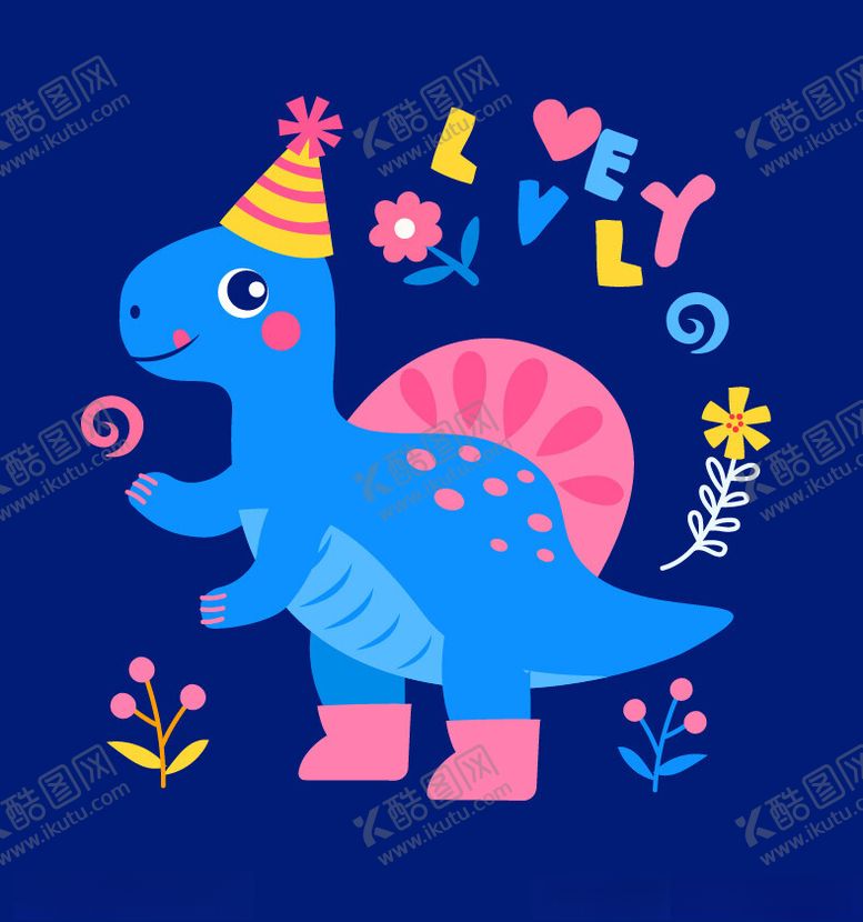 编号：97513402142144123000【酷图网】源文件下载-萌趣可爱恐龙
