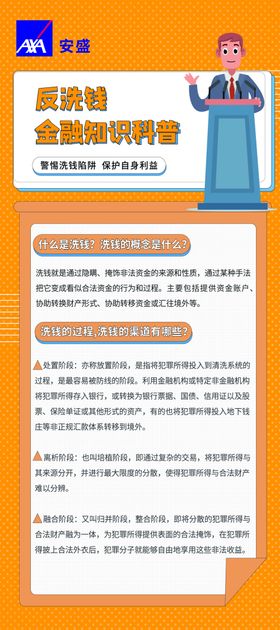 反洗钱展架 反洗钱海报