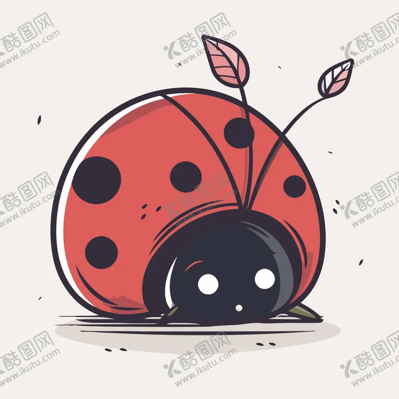 编号：53101702051205059547【酷图网】源文件下载-有趣瓢虫卡通儿童插画