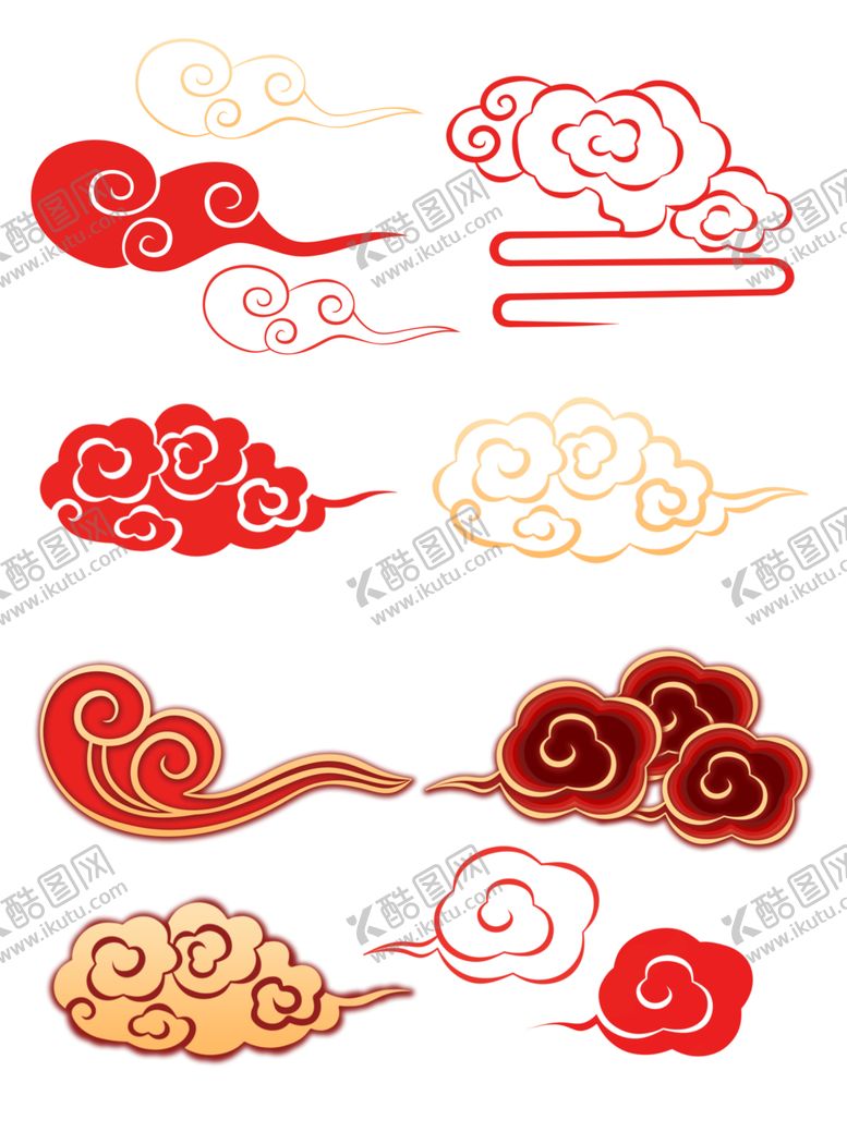 编号：41340705061537388029【酷图网】源文件下载-中国风祥云图案花纹底纹PNG