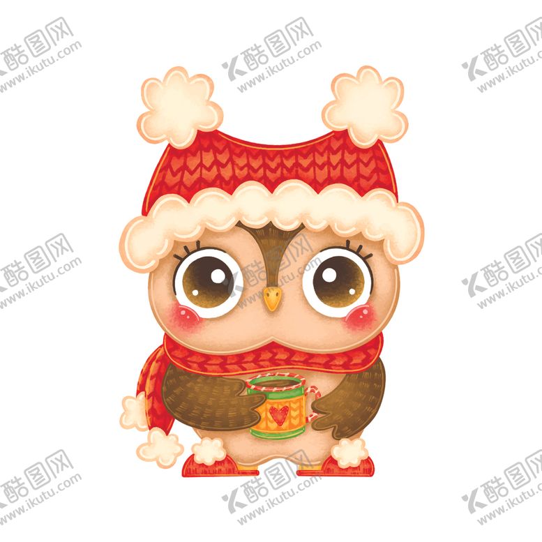 编号：94055012092018122786【酷图网】源文件下载-可爱手绘猫头鹰