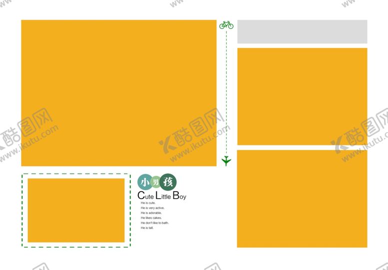 编号：13069810241942257048【酷图网】源文件下载-儿童相册模板