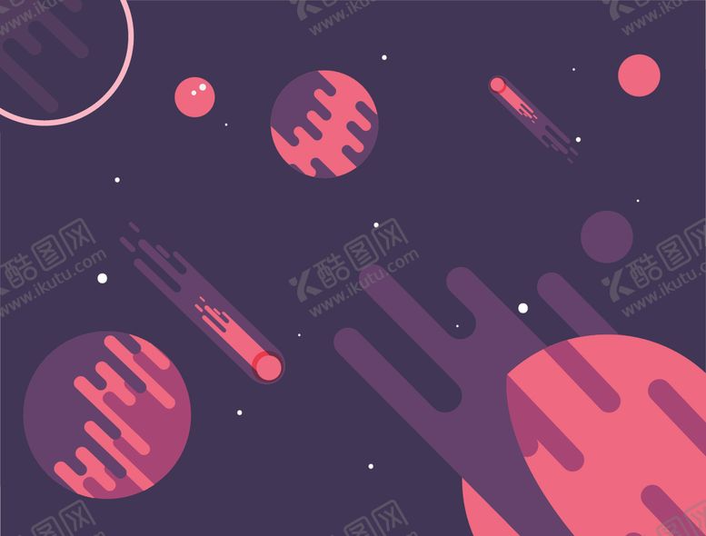 编号：49268810032235309506【酷图网】源文件下载-外太空宇航员主题插画