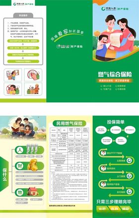 中国人寿燃气保险三折页