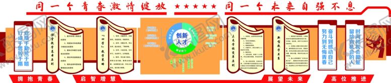 编号：65252310082114062527【酷图网】源文件下载-教育教学文化墙