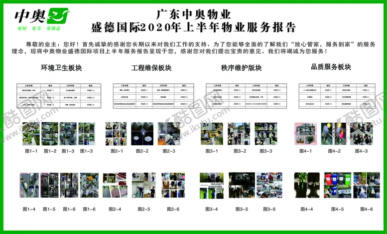 编号：55310912062314466651【酷图网】源文件下载-物业服务报告