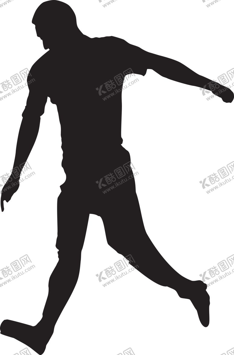 编号：92684403310812438128【酷图网】源文件下载-运动员剪影