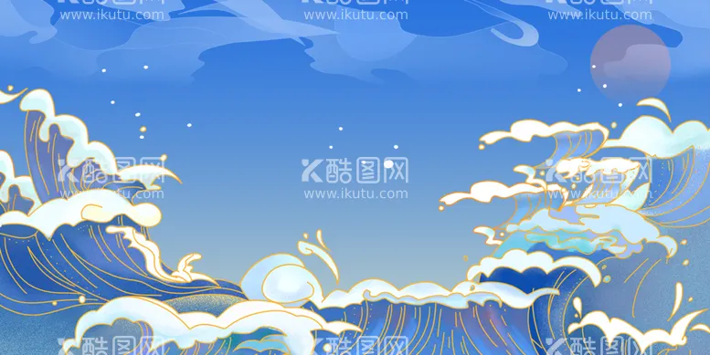 编号：32470810180516457488【酷图网】源文件下载-海浪纹理背景