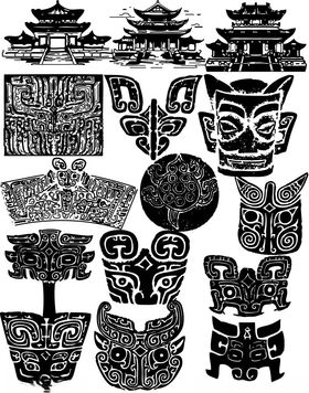 中式传统剪纸图案集合