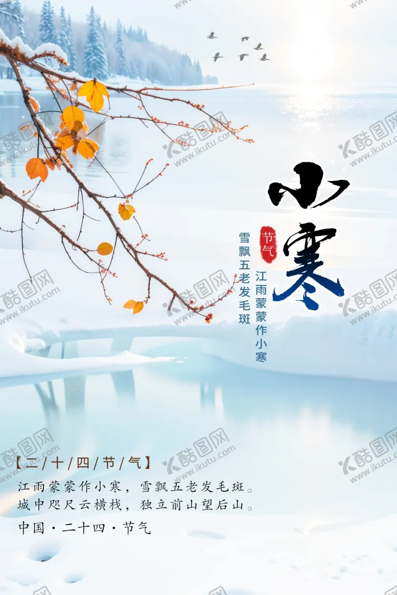 编号：13764201311625296593【酷图网】源文件下载-小寒海报