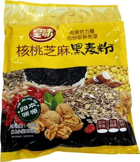 核桃芝麻黑麦粉