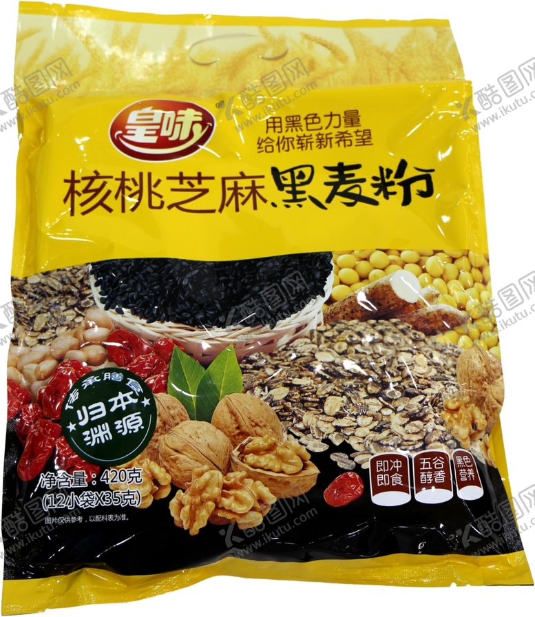 编号：29325510300858168345【酷图网】源文件下载-核桃芝麻黑麦粉