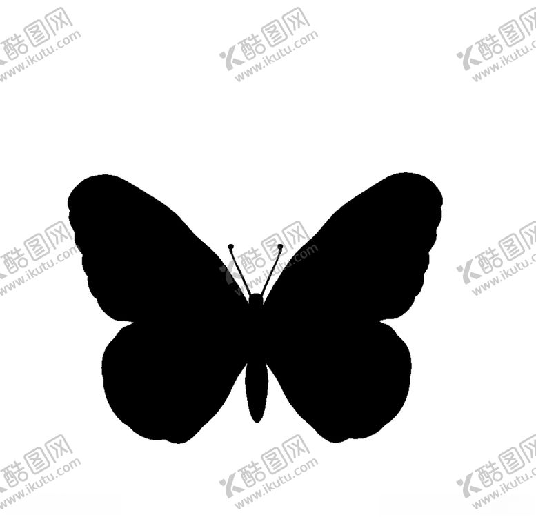 编号：16773707130956222578【酷图网】源文件下载-蝴蝶剪影