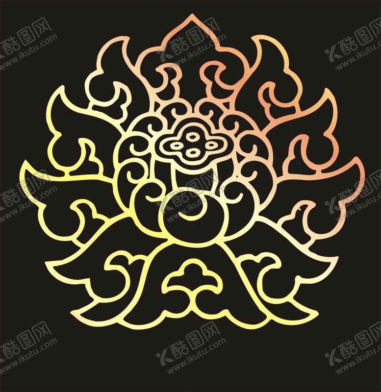 编号：26188201310024151066【酷图网】源文件下载-莲花花纹底纹 