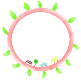 卡通边框幼儿园别针横条小学生