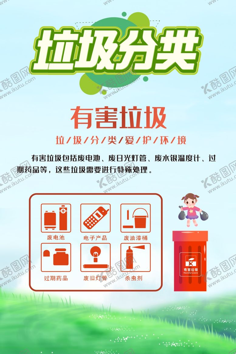 编号：82889607070337358300【酷图网】源文件下载-创城海报垃圾分类