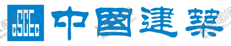 中国建筑LOGO中建蓝塔吊牌