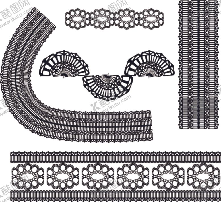 编号：70302509131621583836【酷图网】源文件下载-蕾丝花边花纹图案