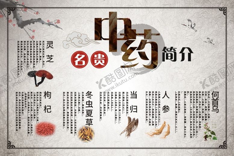 编号：18237010121242376592【酷图网】源文件下载-中药简介
