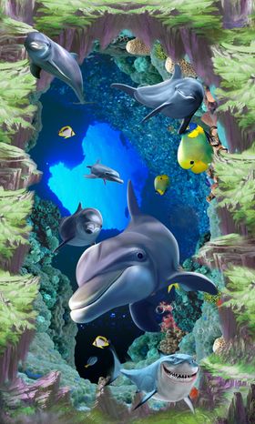海底世界玄关画
