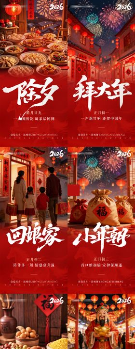 新春年俗系列海报