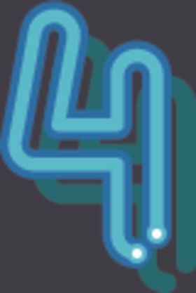 霓虹灯数字4