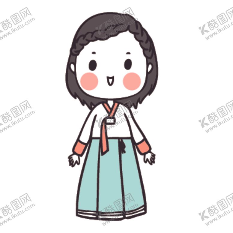 编号：66771111011905556980【酷图网】源文件下载-可爱人物形象插画