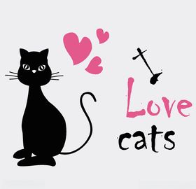 卡通动物企鹅小猪小猫