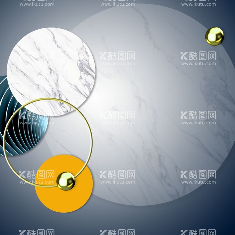 编号：73030011300706372991【酷图网】源文件下载-几何圆轻奢挂画装饰画