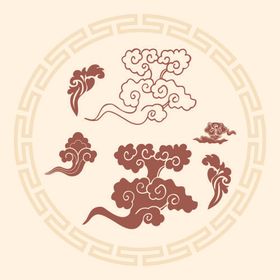 中国古典祥云云纹图片