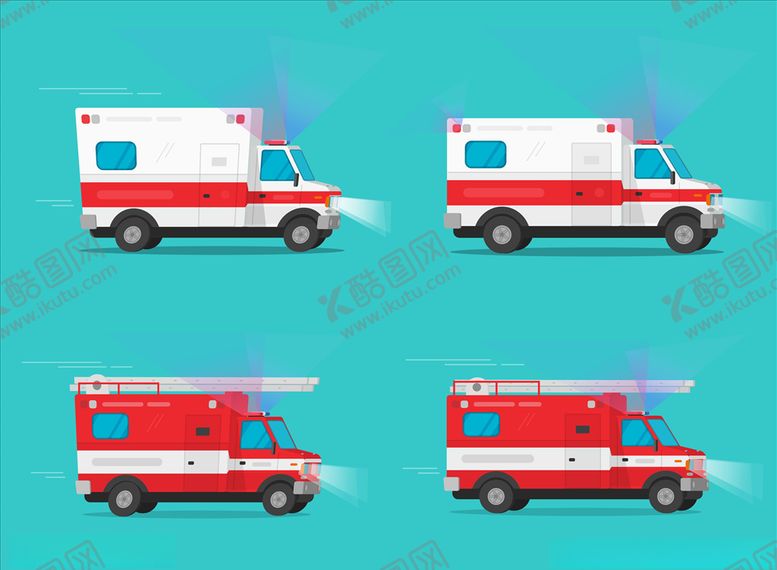 编号：31969309272020551793【酷图网】源文件下载-救护车消防车