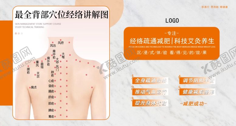 编号：72639701171616276562【酷图网】源文件下载-经络疏通减肥海报