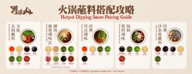 餐饮火锅蘸料搭配攻略海报