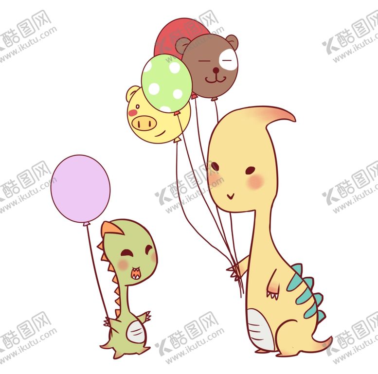 编号：68125910050659527390【酷图网】源文件下载-卡通恐龙