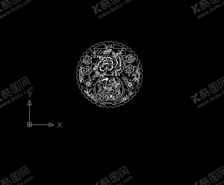 编号：79593101181050003643【酷图网】源文件下载-CAD 图纸  雕刻  花纹 