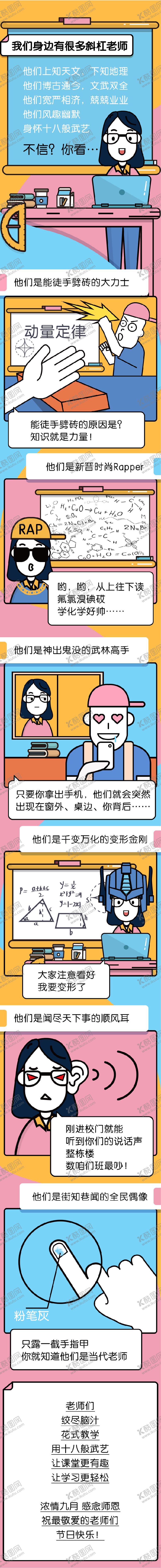 编号：92180311210347087253【酷图网】源文件下载-教师节活动插画长图海报